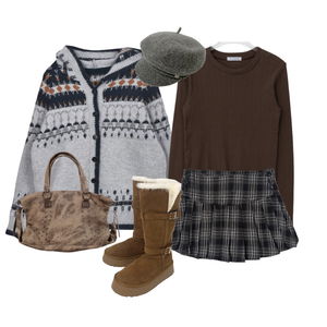 Cardigan/Vest,knitwears,skirt 코디