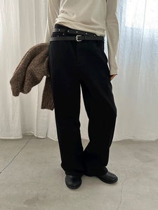 히드 기모 와이드 팬츠