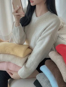 V-Neck Leon Wool Box Knitwear 