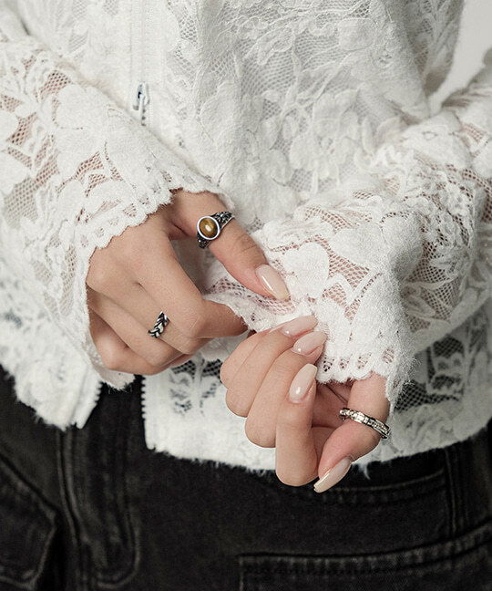 Bohaering Surgical Bohemian Vintage Layered Engraved Bold Ring