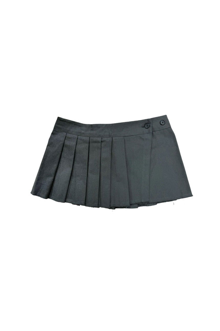 fray pleats skirt