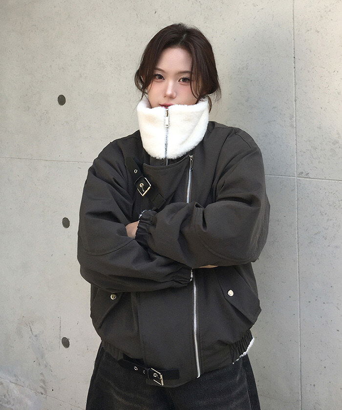 雙面飛行夾克羊毛絨外套