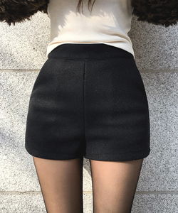허거 겨울 모직 숏 팬츠