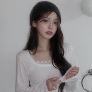 하임 스퀘어 기모 긴팔 티셔츠