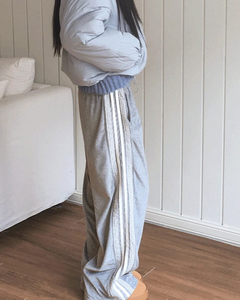 Gels Race Track Velvet Pants