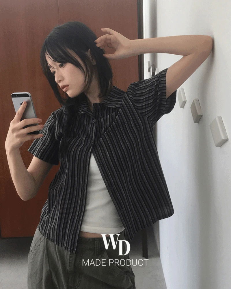 Canon Vintage Stripe Short Sleeve Shirt 衬衫