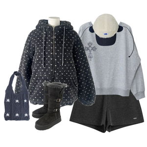 短褲,長袖上衣,夾克 코디