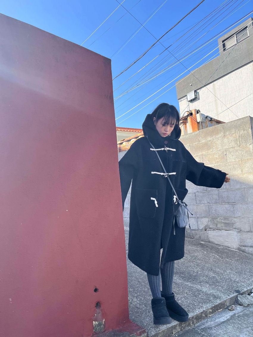 코트 모델 착용 이미지-S1L8