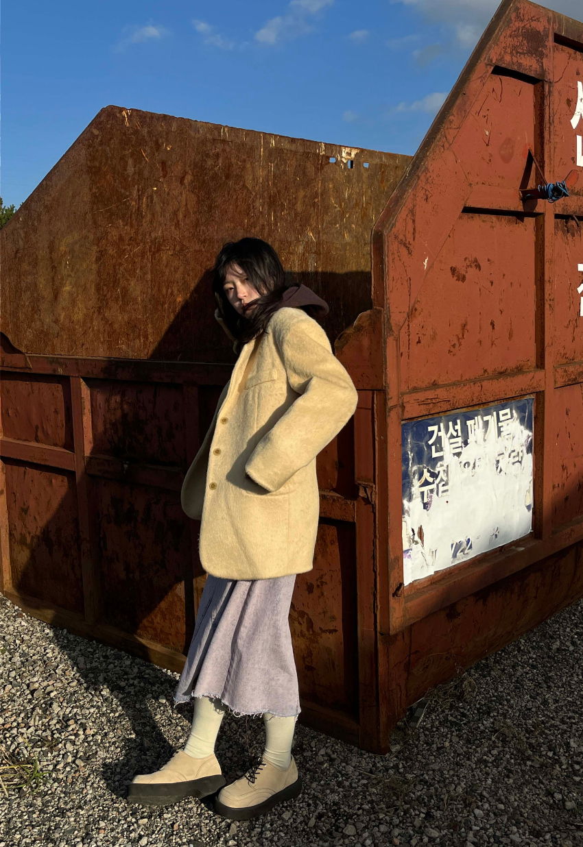 코트 모델 착용 이미지-S1L15