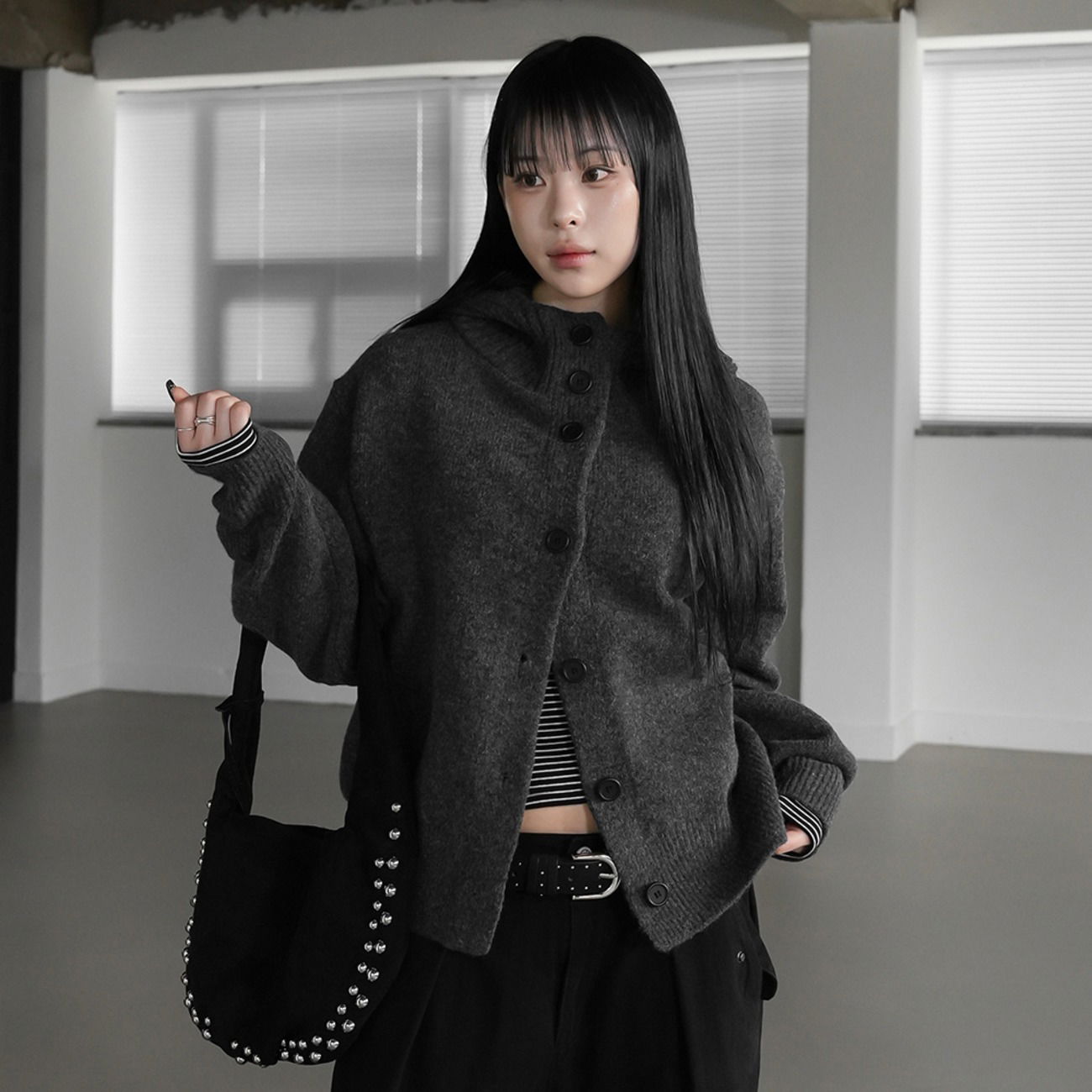 Totten Hooded Knitwear Cardigan 开襟衫