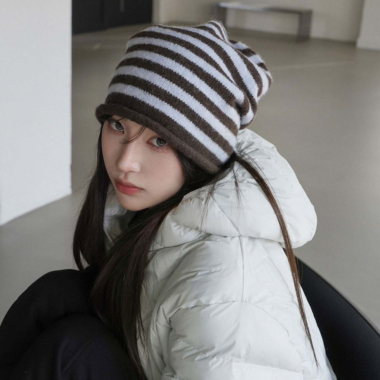 デフォンストライプビーニー