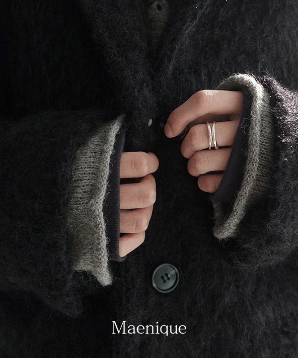 Martina Hairy Overfit Midi Coat