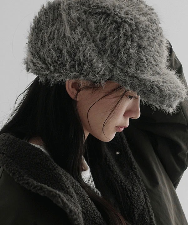 Menzi Snap Button Fur Trooper Hat 帽子