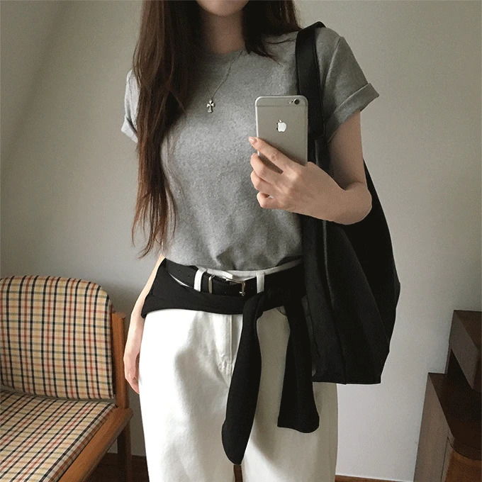 K&G Fleece-lined t-shirt - 5 colors 短袖上衣