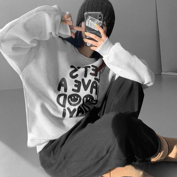 Fleece-lined Smile Sweatshirt& Banding Training Set