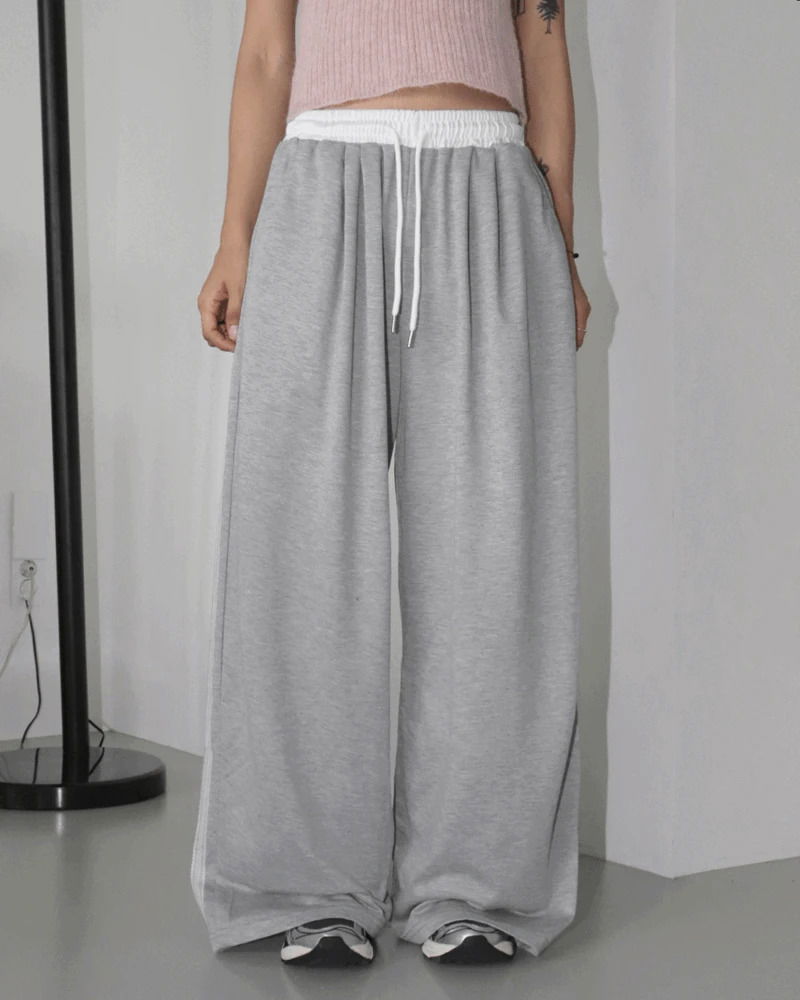 Poring Race Track Color Block Training Jersey Pants