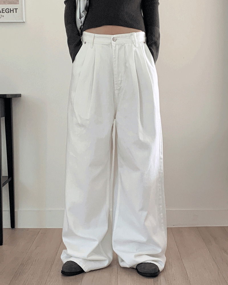 鬆緊綁帶垂墜寬鬆長褲