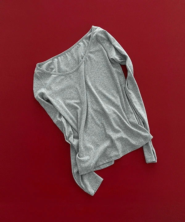 Harnett Deep U-Neck Layered Long Sleeve T-Shirt 長袖上衣