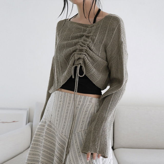 Rie Shirring Knitwear