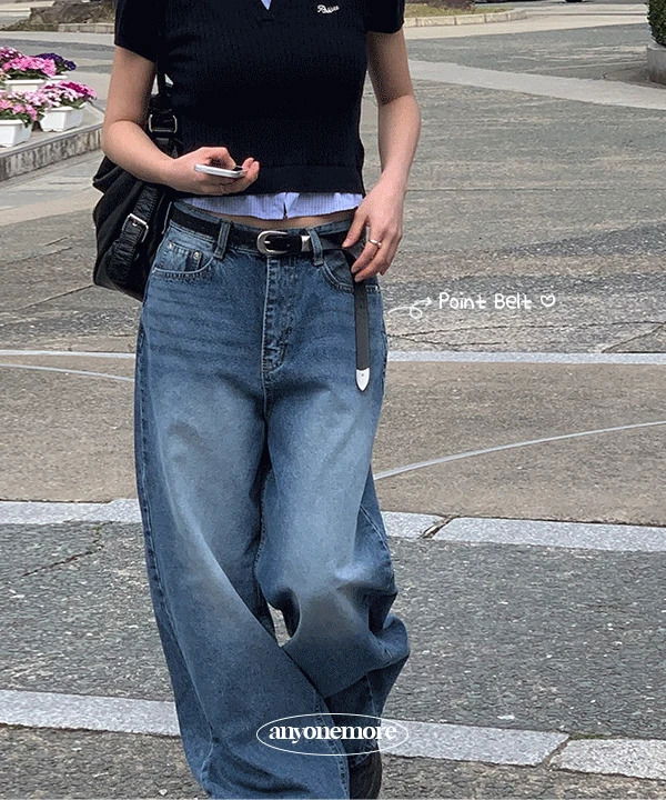 カーデンベーシックラウンドレザーバックルベルト