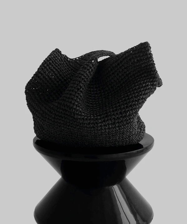 Klaen rattan big shoulder bag