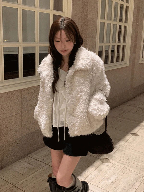 赫特毛絨內羊毛絨外套