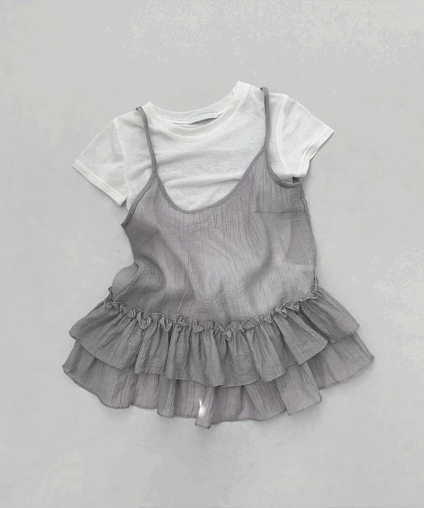 Lavin Layered Frill Cancan Sleeveless