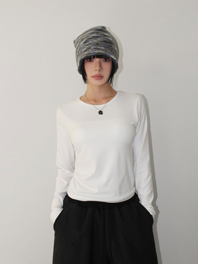 WARM BASIC LONG SLEEVE (3color) 长袖上衣