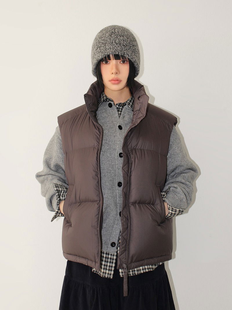 FROST PADDING VEST (3color) 針織外套