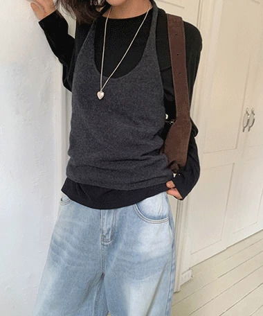 Mareo Wool Holderneck Knitwear Sleeveless