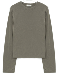 루즈 테비 라운드 기모 긴팔 티셔츠