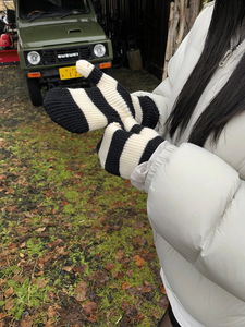 Duke Stripe Knitwear Gloves