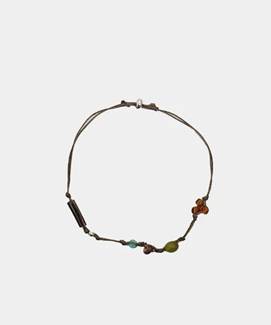 復古風天然原石打結手鍊