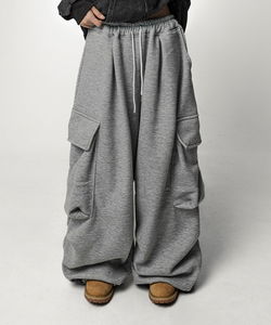 Wintzrat Two-Way Fleece-lined Fleece Wide Cargo Banding Pants