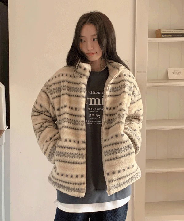 Bwindi Nordic Dumble High Neck String Fleece Jacket - 3 Colors 拉鍊外套