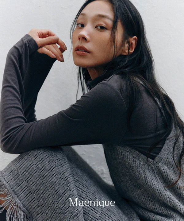 Penelope Basic Tencel Wool Long Sleeve Turtleneck T-Shirt 长袖上衣