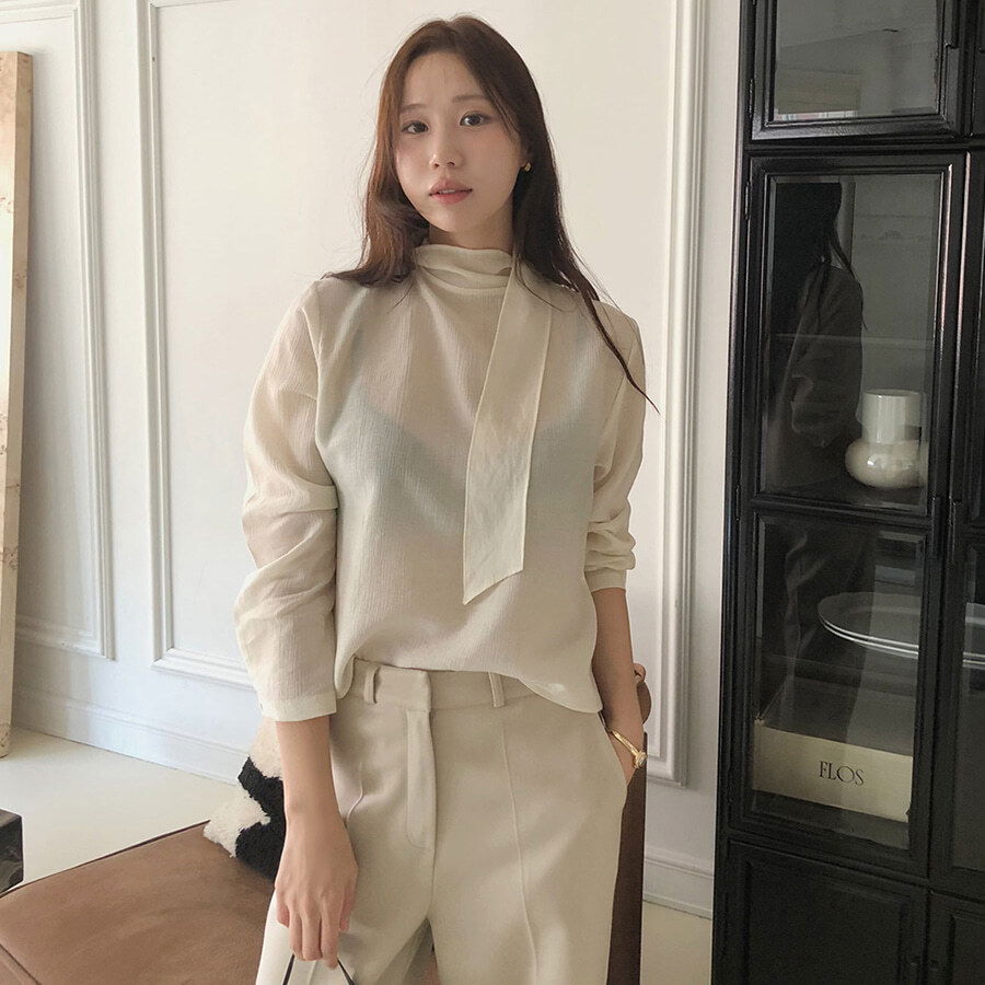 프렌스 타이 블라우스