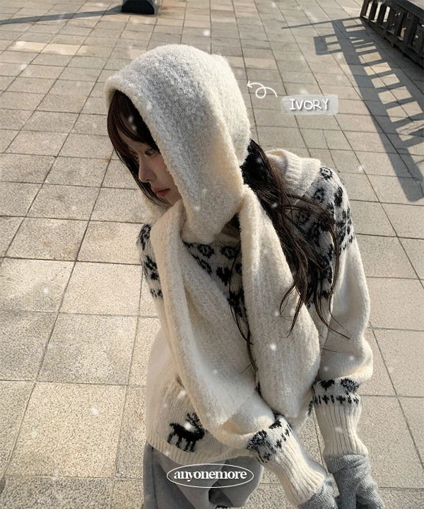 렌드 부클 도톰 겨울 머플러 목도리 (5color)