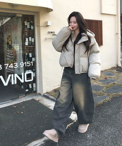 ラギッド裏毛ウォッシングバルーンワイドパンツ