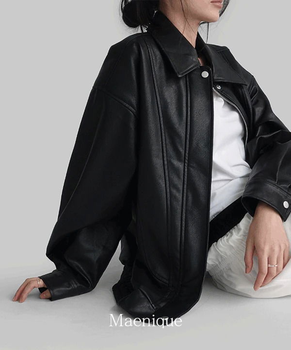 Lower Overfit Leather Jacket