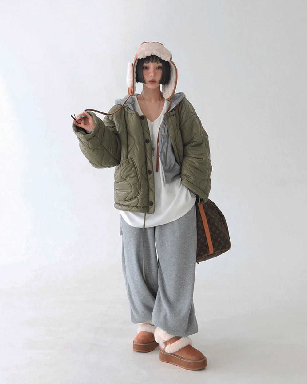 Buddle fleece Fleece-lined jogger & wide pants 长裤