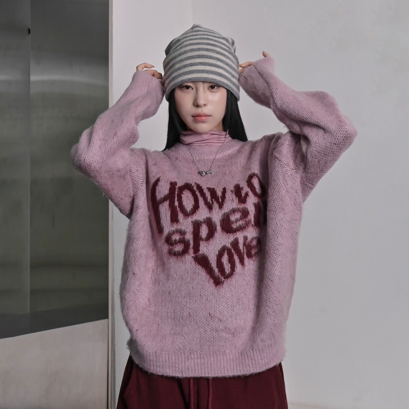 Hatin Lettering Knitwear 针织衫
