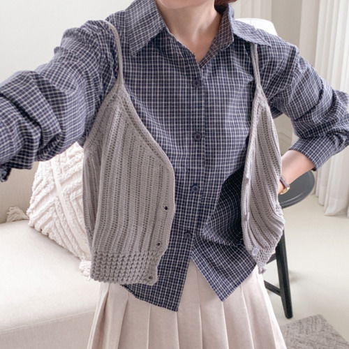 Michelle Check Knitwear Set