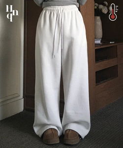 Crew Fleece-lined Two-Way Stopper Wide Long Pants - 6 Colors