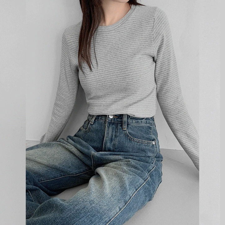 잔잔단가라15 랍빠라운드넥티셔츠