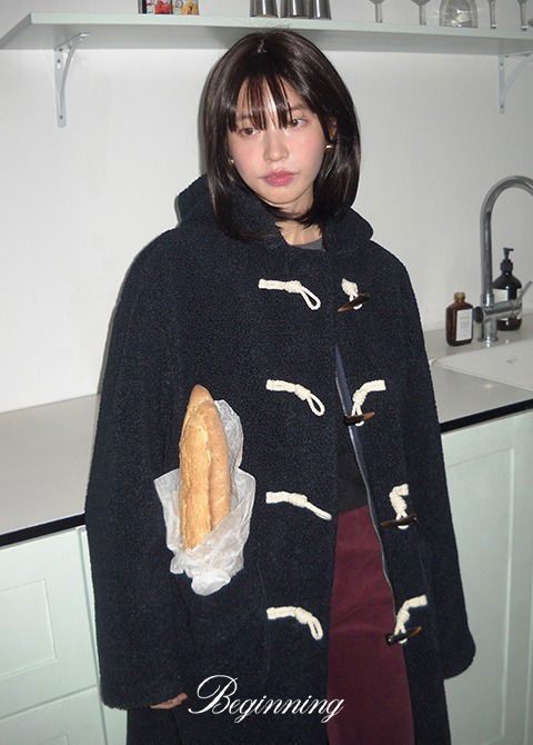 Hooded Duffle Long Coat