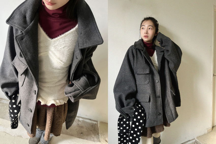 미니 스커트 모델 착용 이미지-S1L18