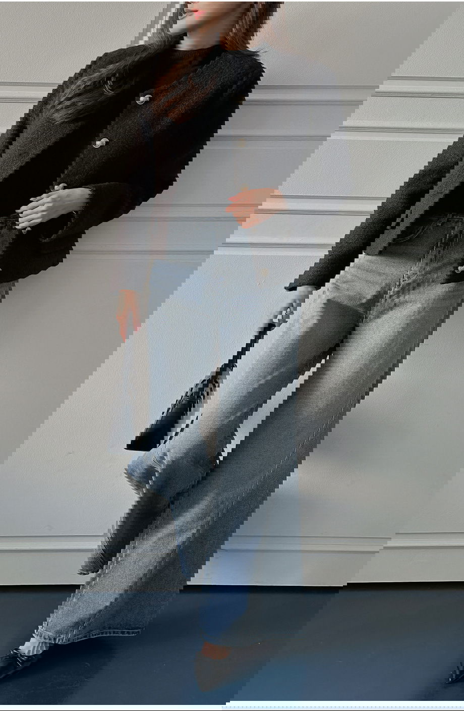 리리앤코 라플레쥬 부클 골드버튼 자켓