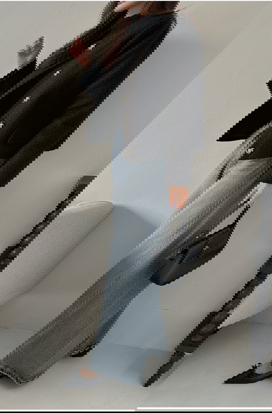 리리앤코 라플레쥬 부클 골드버튼 자켓