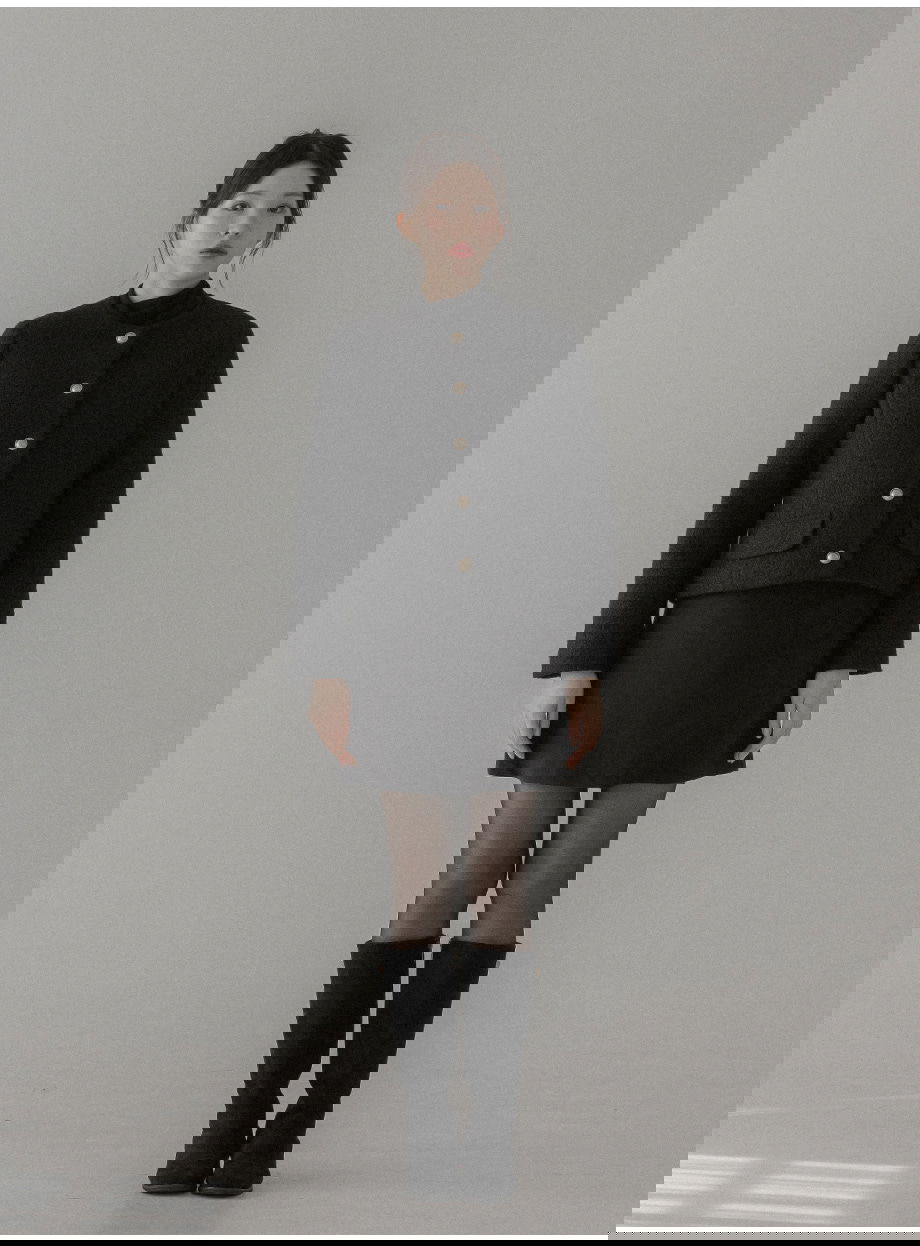 리리앤코 라플레쥬 부클 골드버튼 자켓